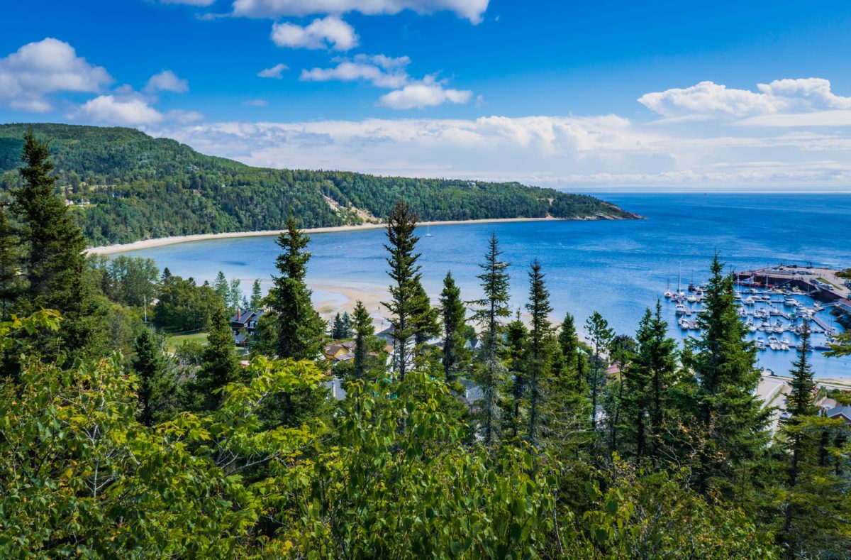 Bucht von Tadoussac bis Québec, Reise nach Kanada