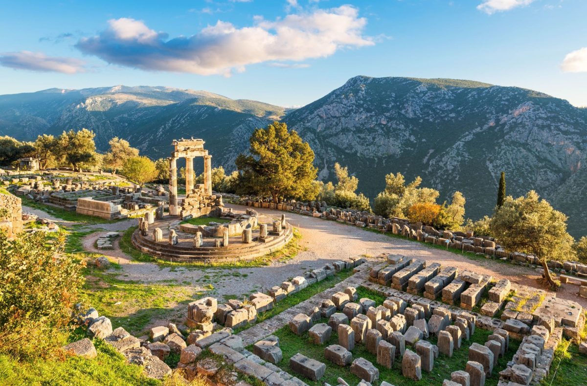 Delphi und der Tempel des Apollon, Griechenland