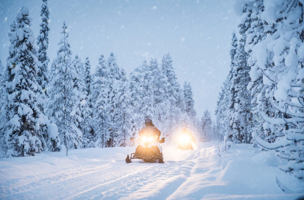 Motorschlittenfahrt nach Finnisch-Lappland