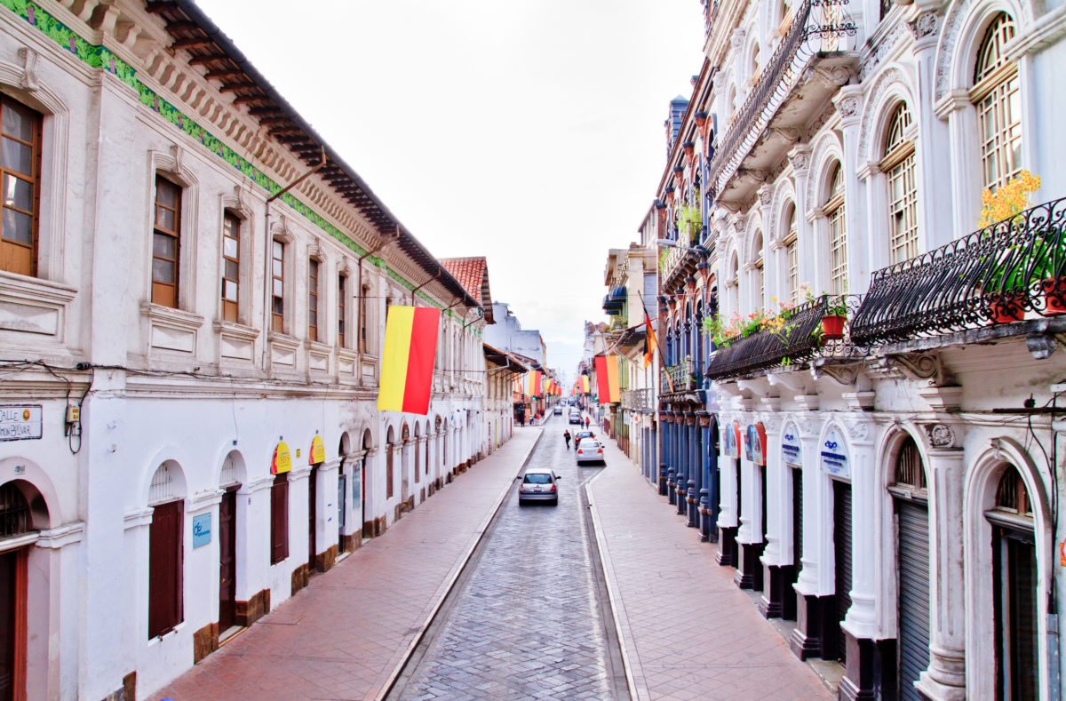 Straßen in Cuenca, Ecuador