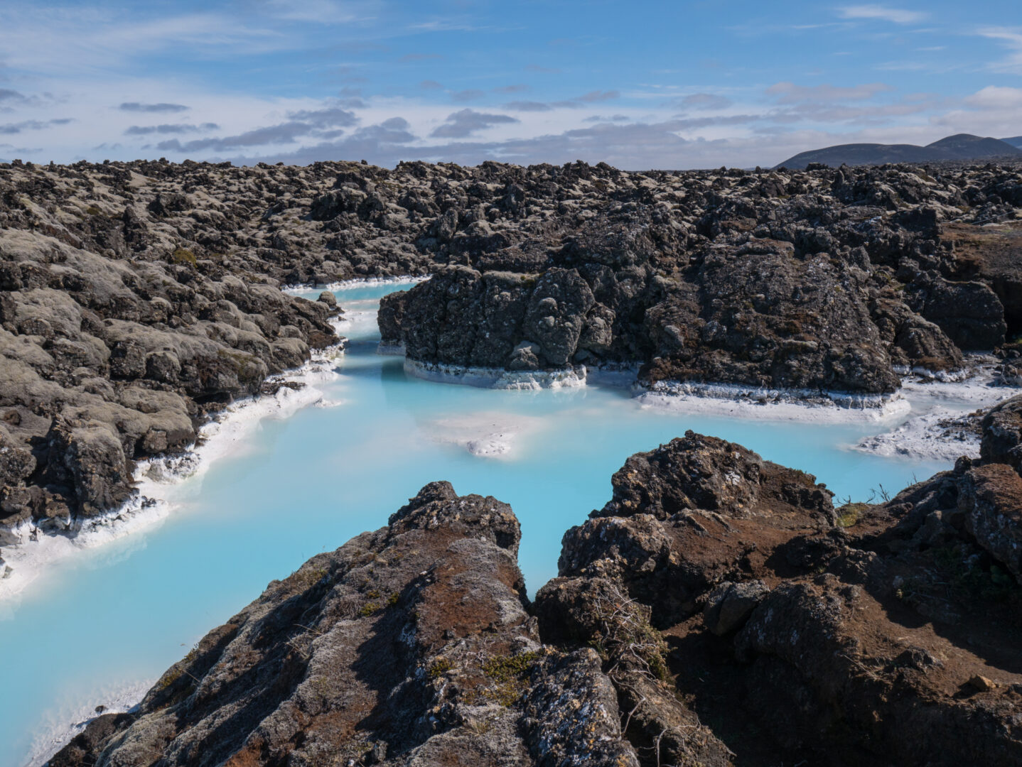 Blue Lagoon, ein natürliches geothermisches Thermalbad in Reykjavík, Island