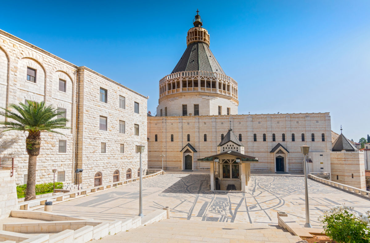 Verkündigungskirche in Nazareth, Reise nach Israel