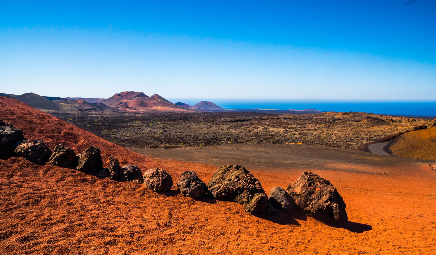 Timanfaya Nationalpark und seine vulkanische Landschaft, Lanzarote, Kanarische Inseln