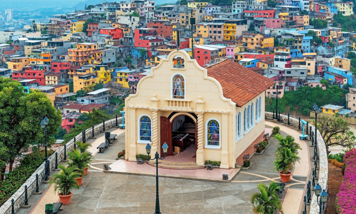 Kirche auf dem Santa-Hügel, Bezirk Las Penas, Guayaquil, Ecuador