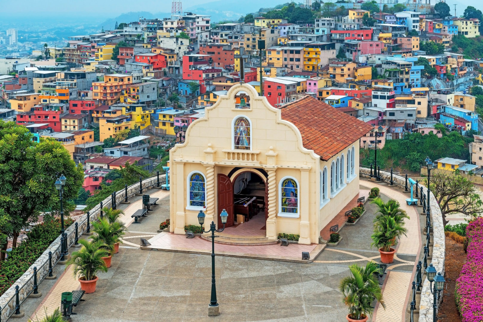 Kirche auf dem Santa-Hügel, Bezirk Las Penas, Guayaquil, Ecuador