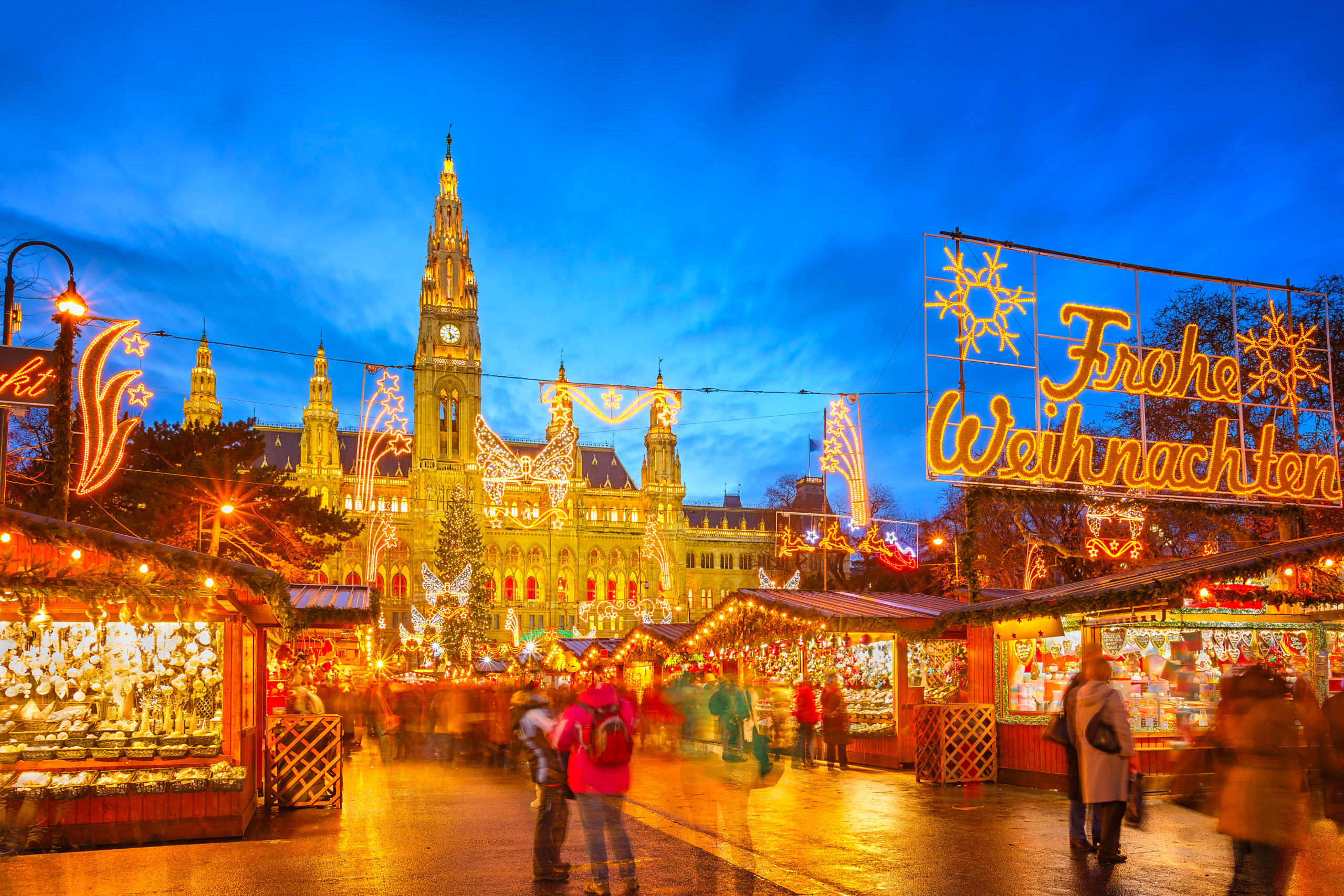 Marché traditionnel de noël à Vienne, Autriche