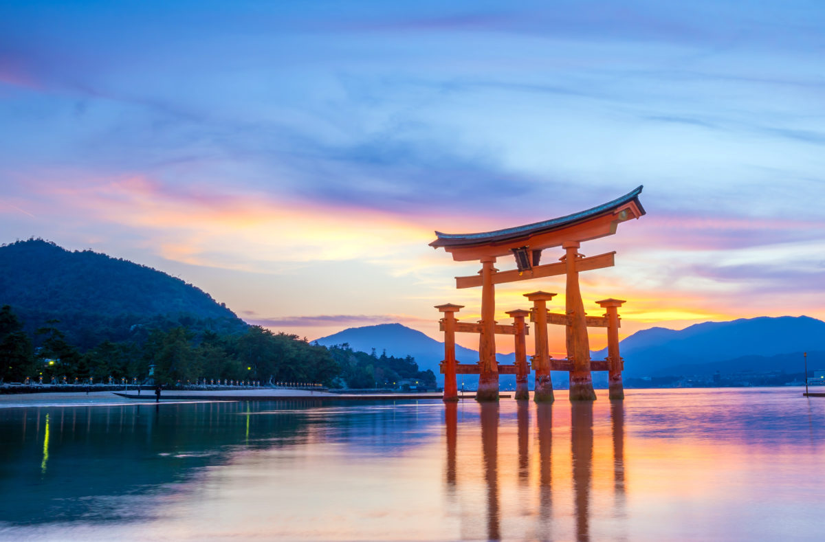 Miyajima, das berühmte schwimmende Torii-Tor in Japan