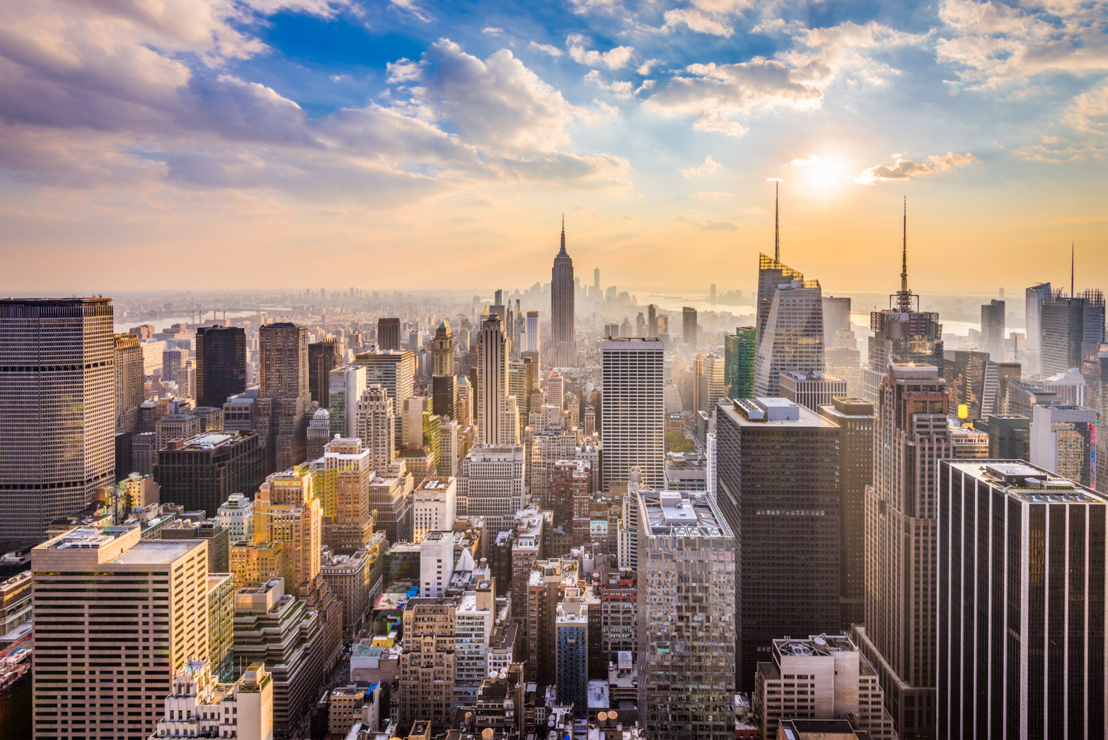 Panoramablick auf New York, USA