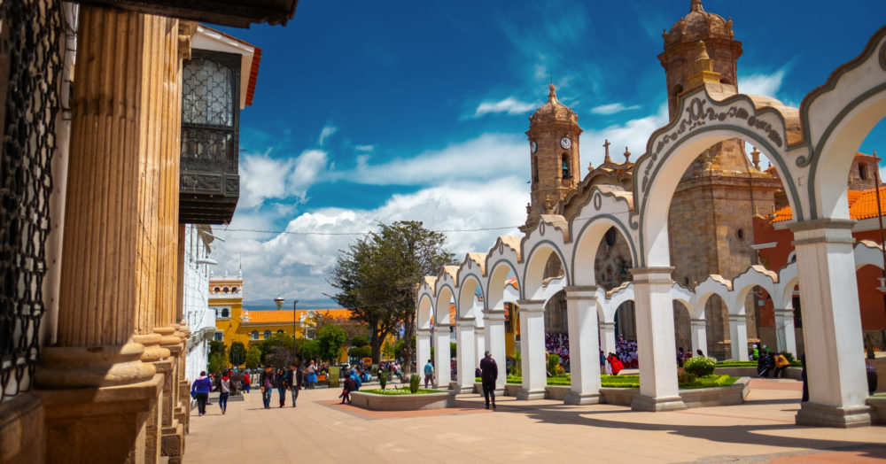 Besuchen Sie das Zentrum der Stadt Potosi, Bolivien