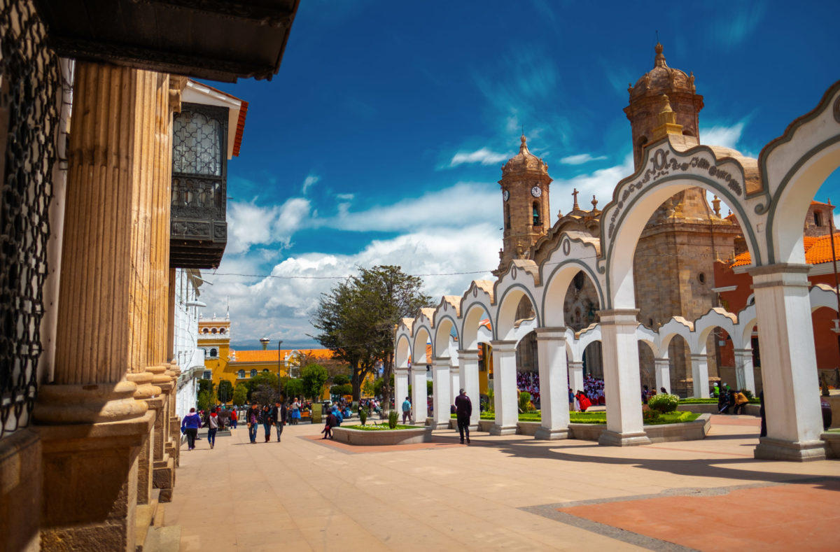 Besuchen Sie das Zentrum der Stadt Potosi, Bolivien