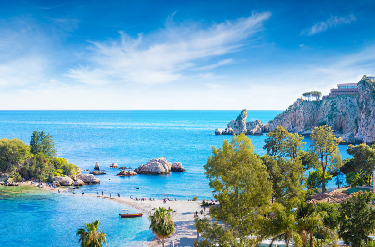 Isola Bella, kleine Insel bei Taormina Sizilien