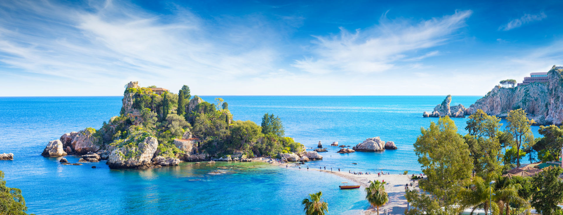 Isola Bella, kleine Insel bei Taormina Sizilien