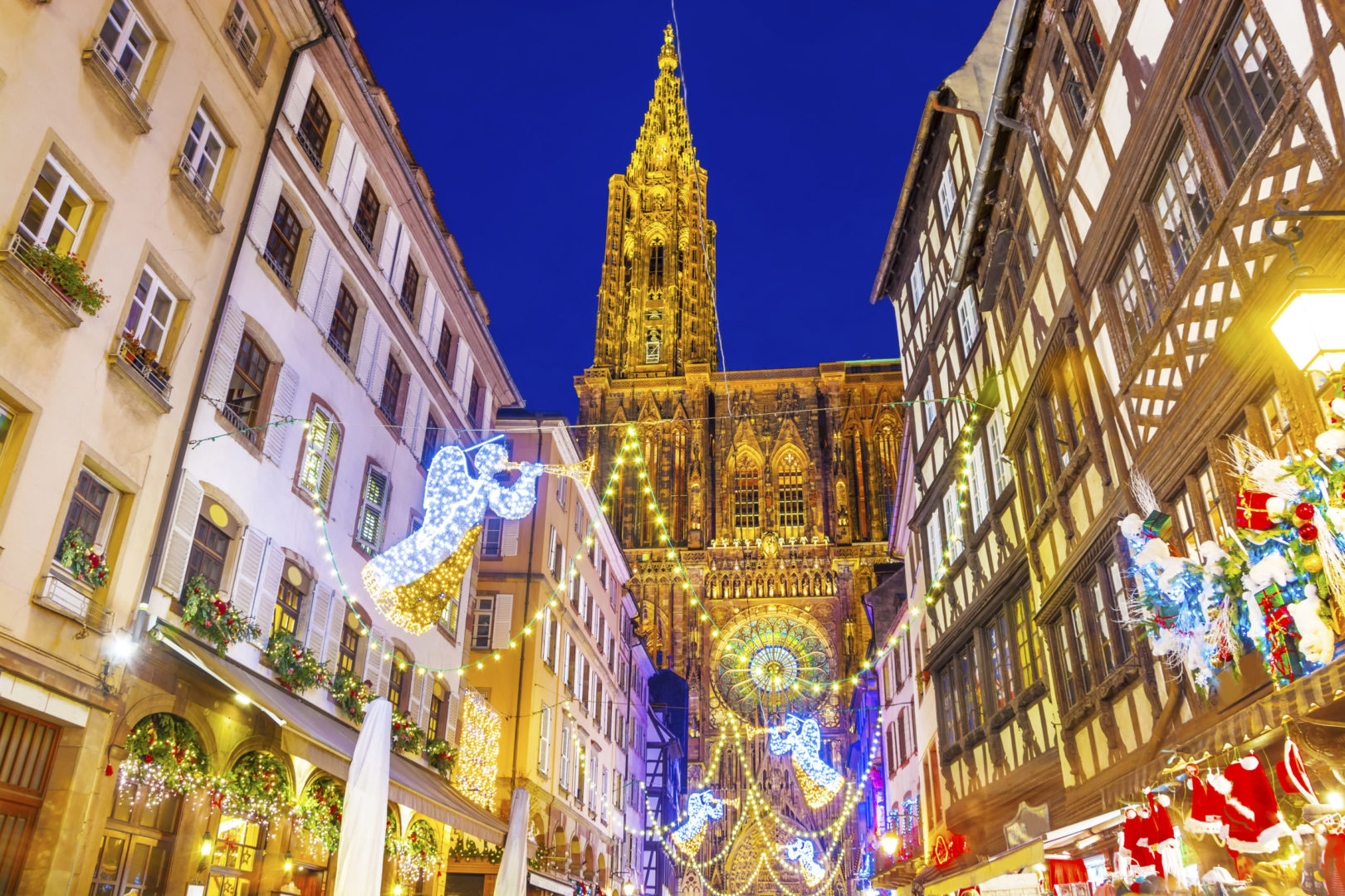 Weihnachtsbeleuchtung in Straßburg, Elsass