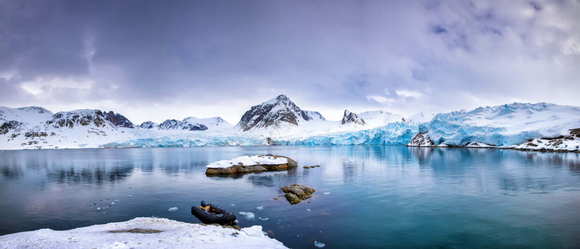 Landschaft auf Svalbard in Norwegen