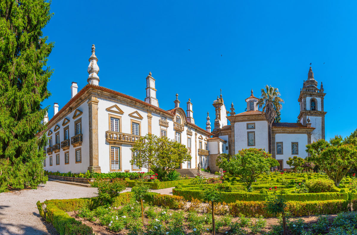Gärten und Landgut Casa de Mateus in Portugal