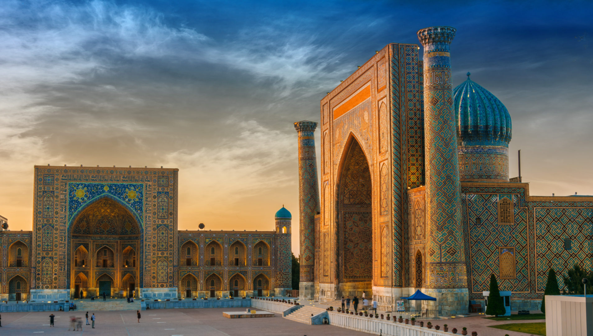 Registan, öffentlicher Platz im Herzen der Altstadt von Samarkand, Reise nach Usbekistan