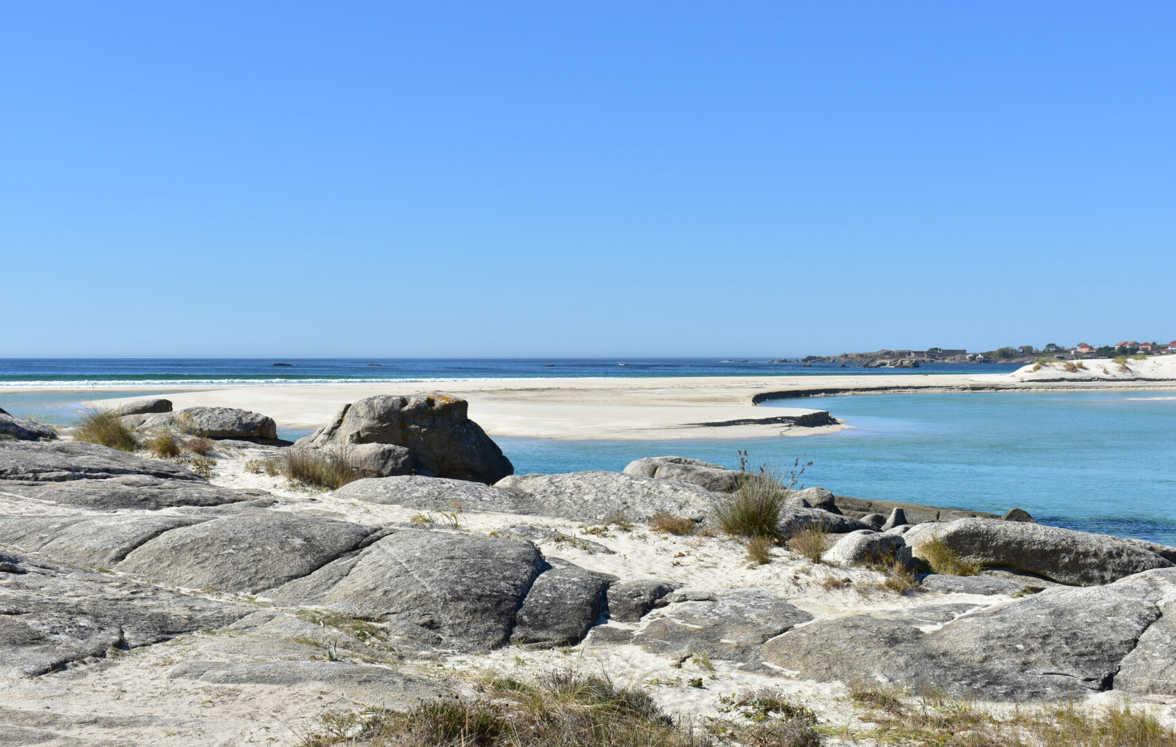 Bucht Rías Baixas in Galicien, Spanien