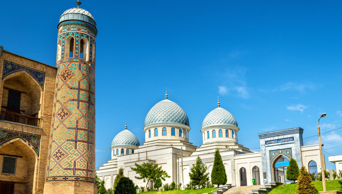 Mittelalterliche Dzhuma-Moschee in Taschkent, Reise nach Usbekistan