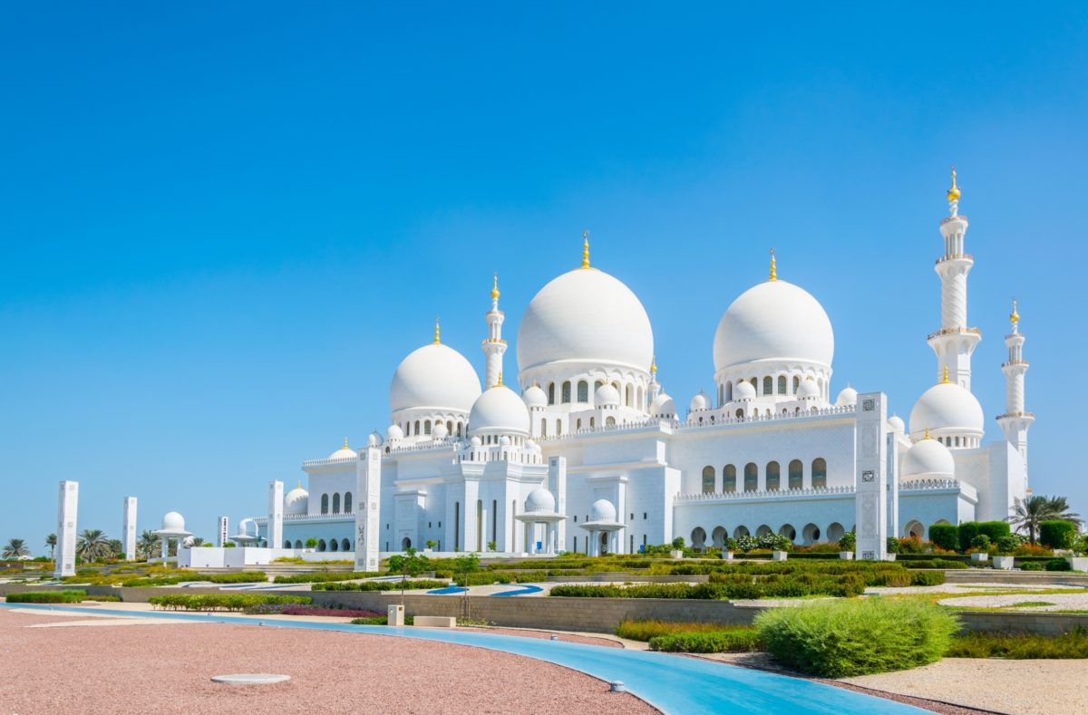 Große Sheikh-Zayed-Moschee in Abu Dhabi, Vereinigte Arabische Emirate