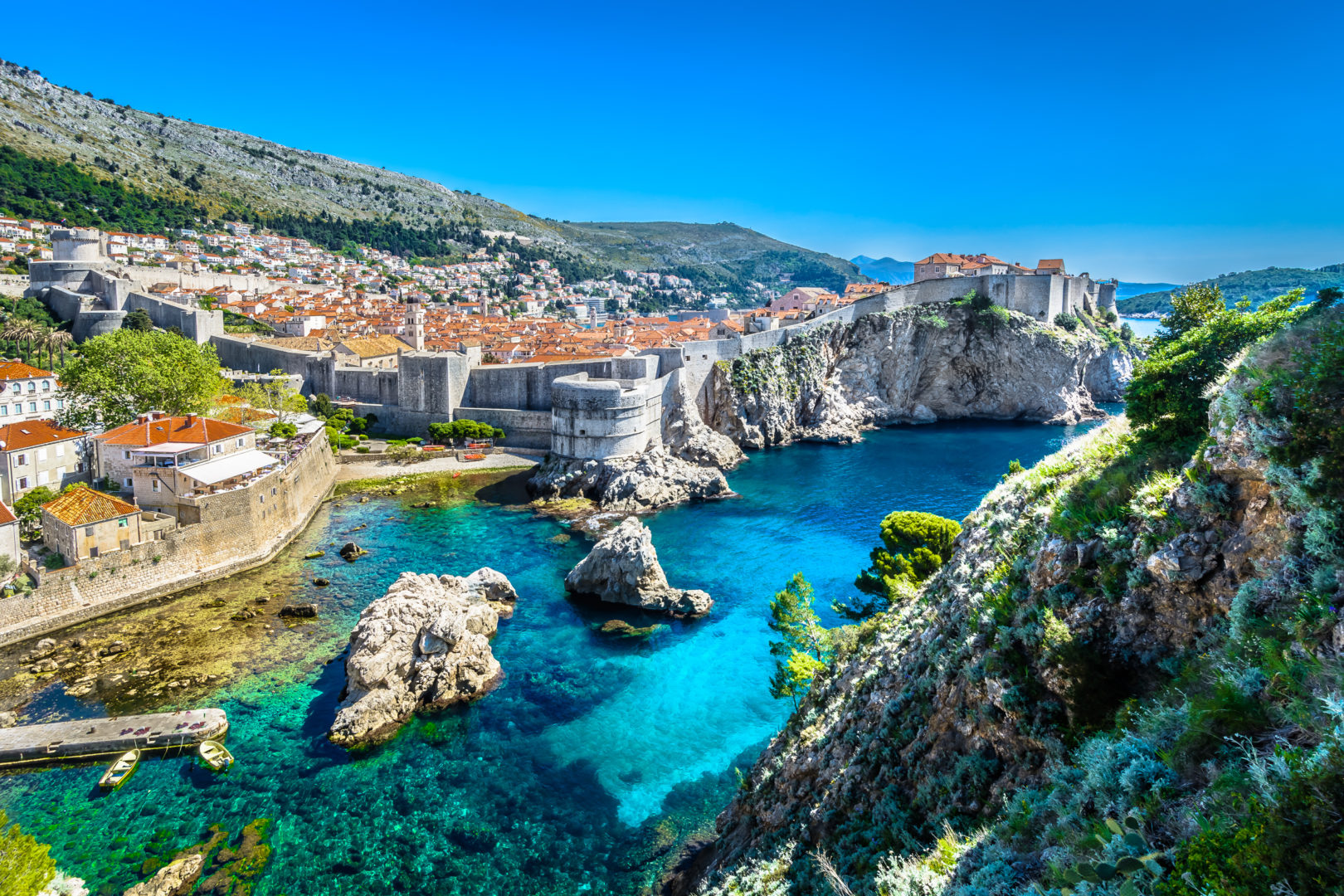 Stadtmauern von Dubrovnik Reise nach Kroatien