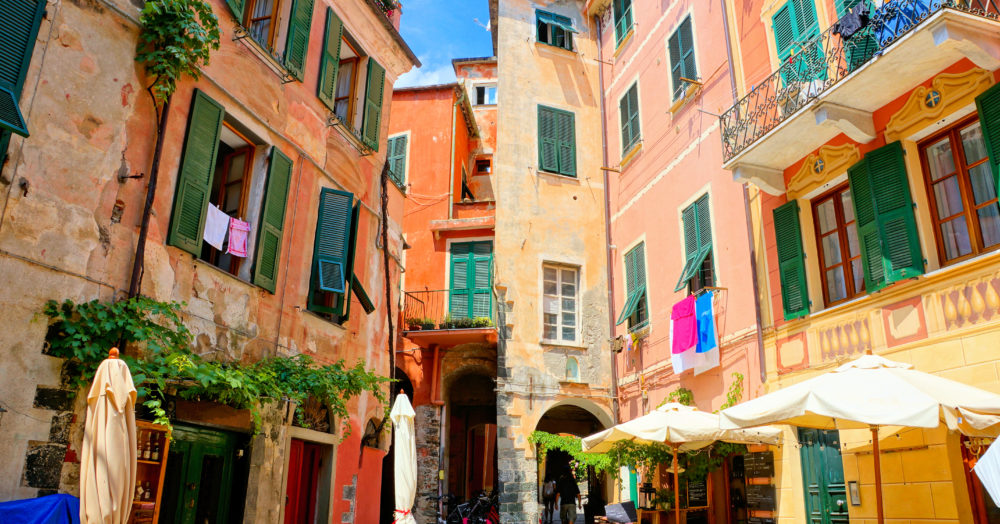 Monterrosso, farbenfrohes Dorf in den Cinque Terre, Italien