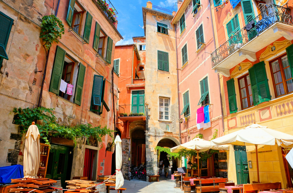 Monterrosso, farbenfrohes Dorf in den Cinque Terre, Italien