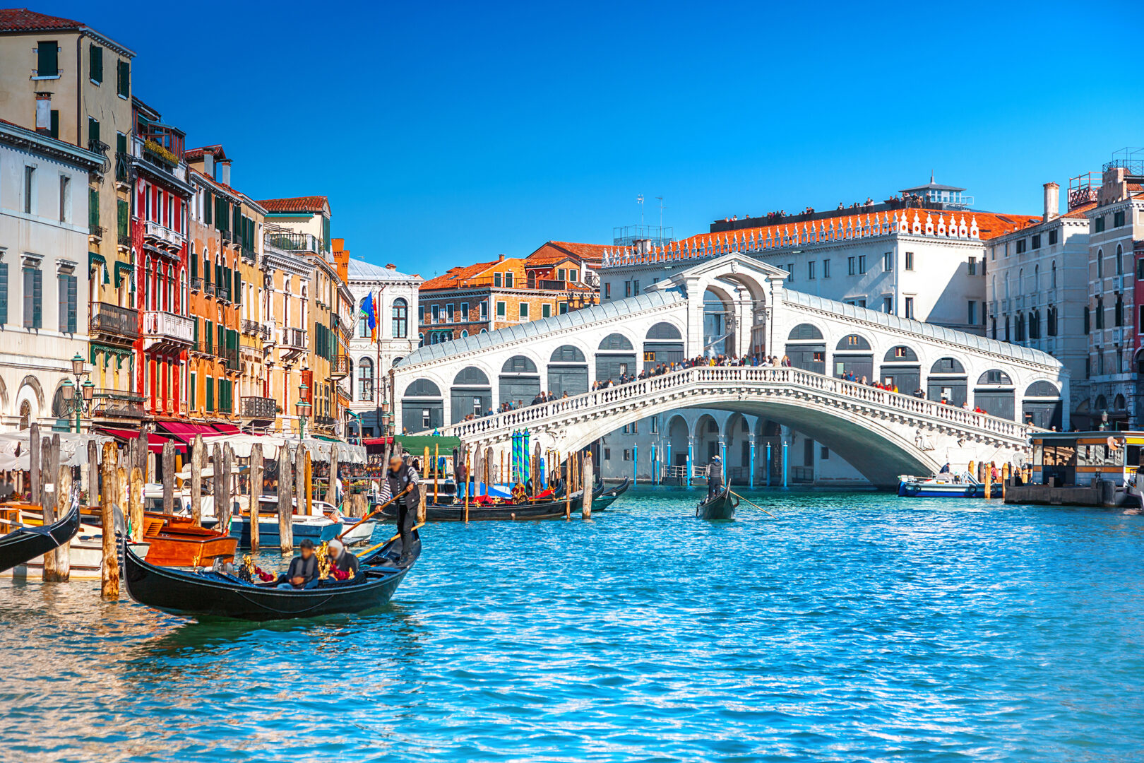 Rialto-Brücke in Venedig, Italien