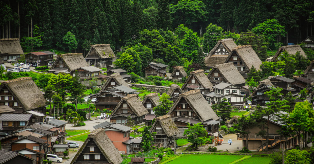 Altes Dorf von Shirakawa gehen Japan