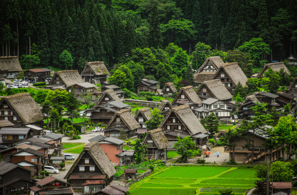 Altes Dorf von Shirakawa gehen Japan