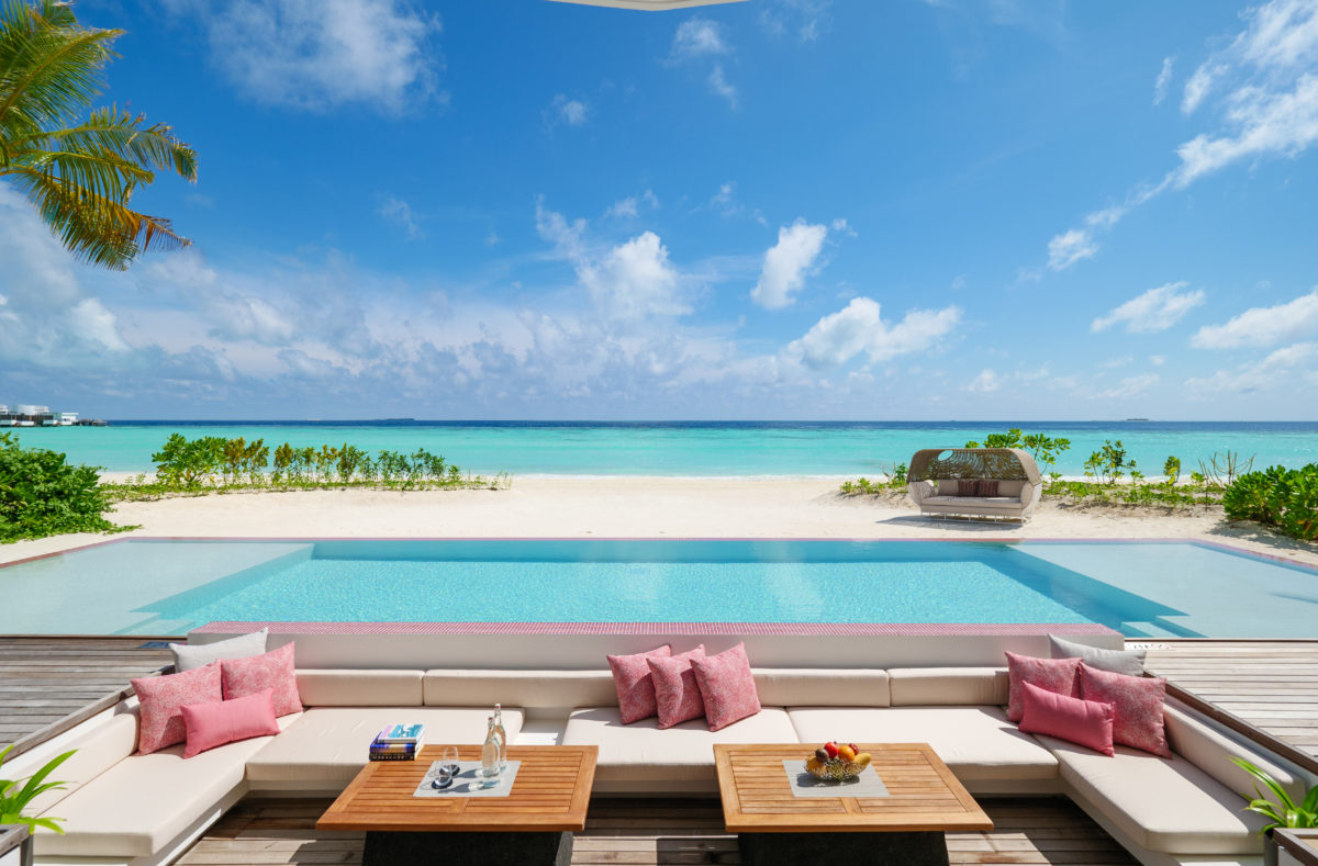 Beach Villa mit zwei Pools Jumeirah Malediven Olhahali Island