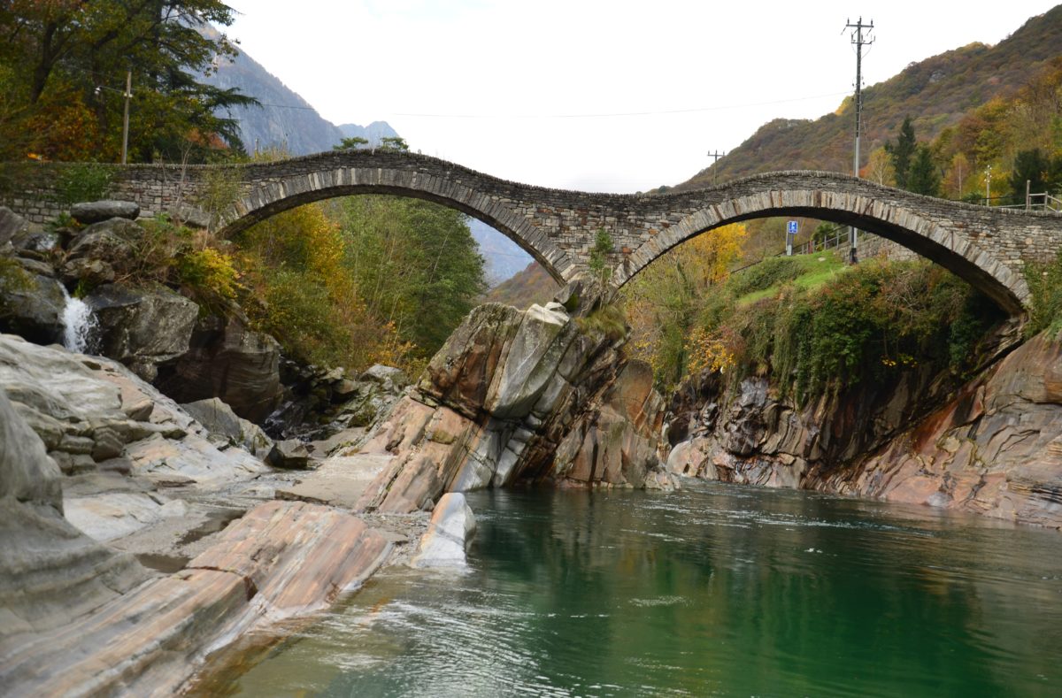 Ponte dei Salti, Valle Maggia, Schweizer Alpen, Tessin