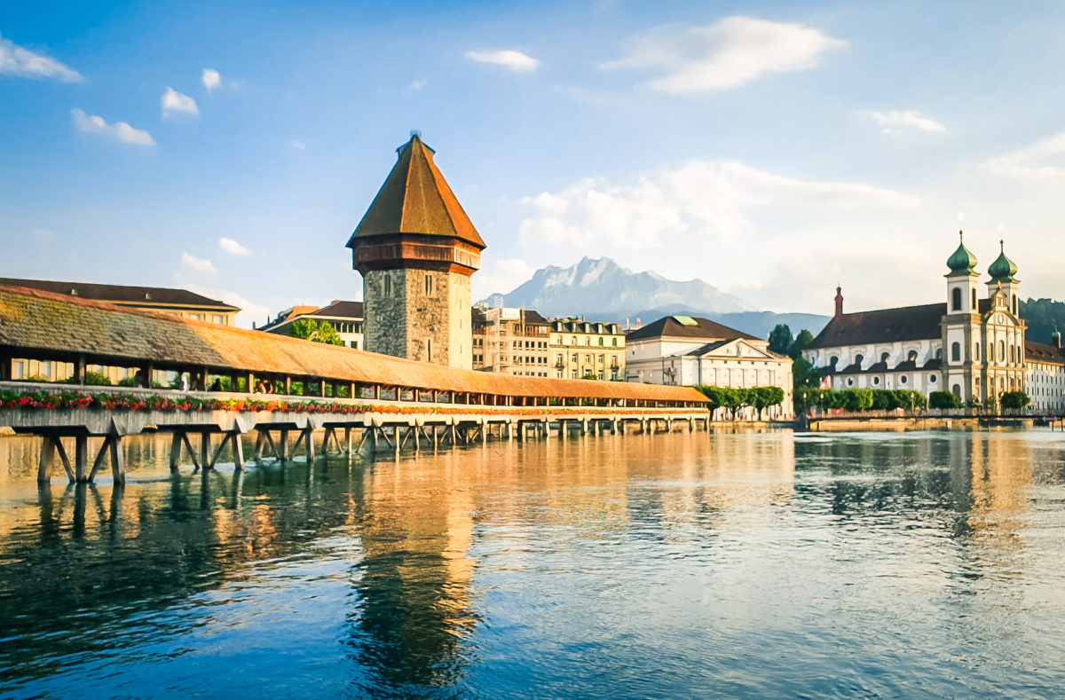 die Kapellbrücke Luzern Zentralschweiz