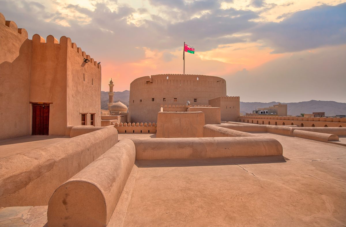 Nizwa Fort zum Besichtigen in Oman
