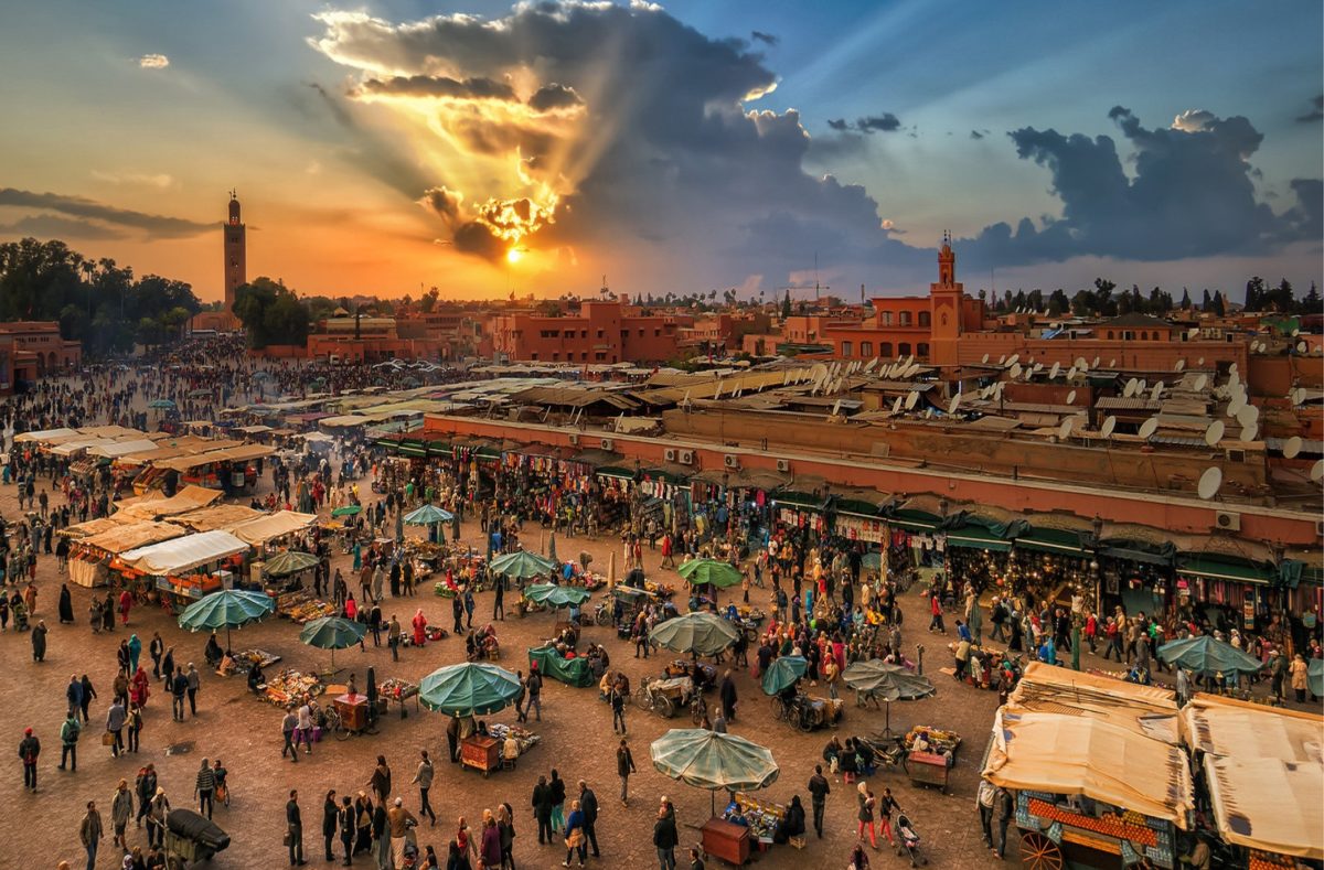 Platz Jemaa el-Fna Marokko