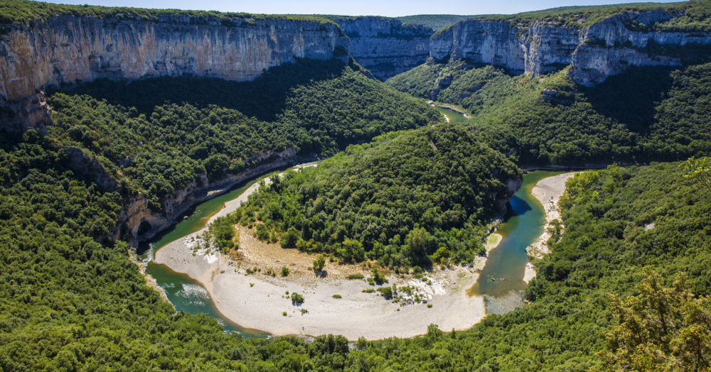 Schluchten der Ardèche in Süd-Zentral-Frankreich