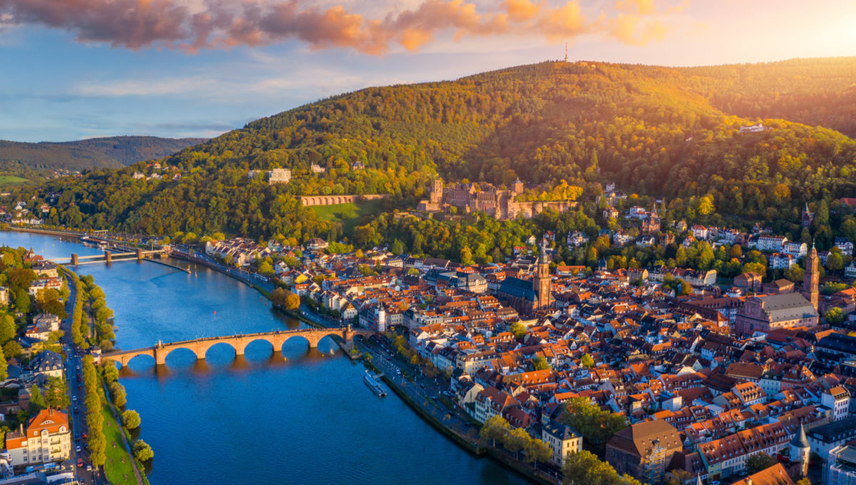 Luftaufnahme von Heidelberg, Deutschland