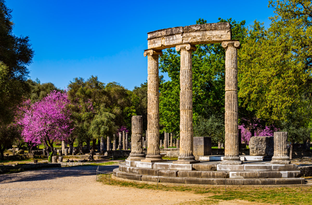 Ruinen des antiken Olympia in Griechenland