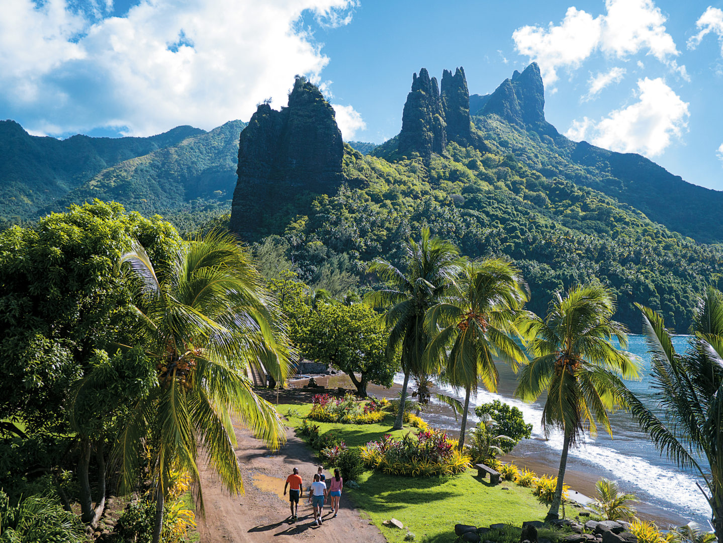 Mount Tekao auf der Vulkaninsel Nuku Hiva in Polynesien