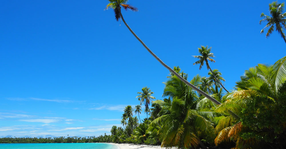 Strand von Fakarava in Polynesien