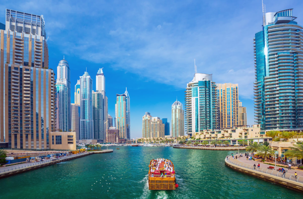 Dubai Marina, Reise nach Dubai