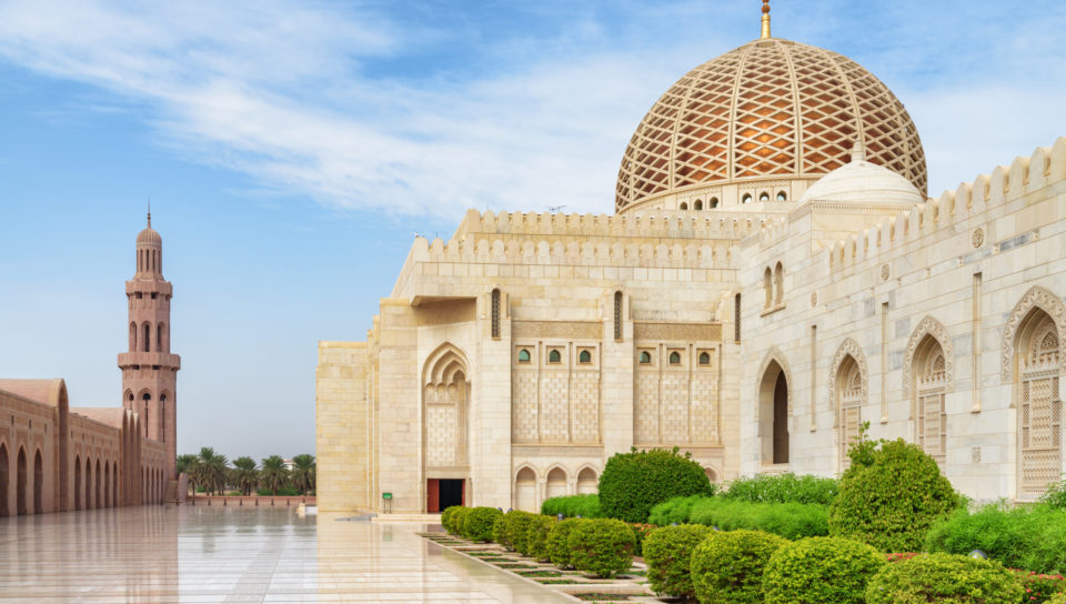 Große Sultan-Qaboos-Moschee in Muscat, Oman