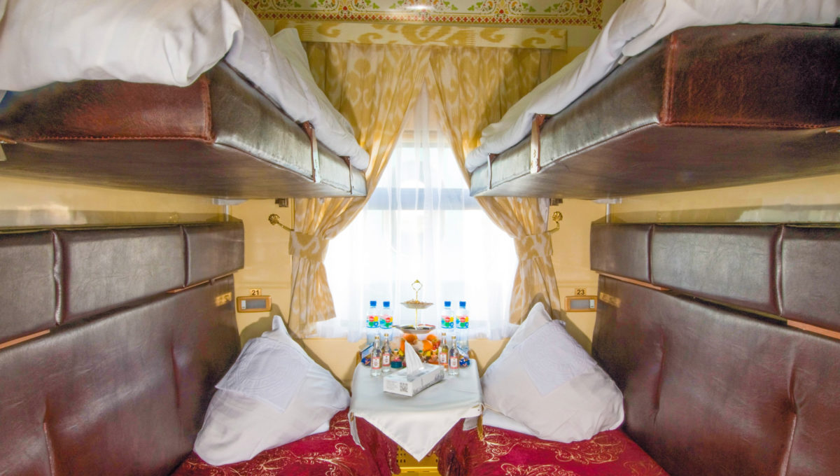 Habibi-Kabine im Orient Silk Road Express, Reise entlang der Seidenstraße