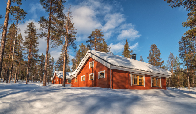 Silvester unter dem Polarhimmel Finnisch-Lapplands