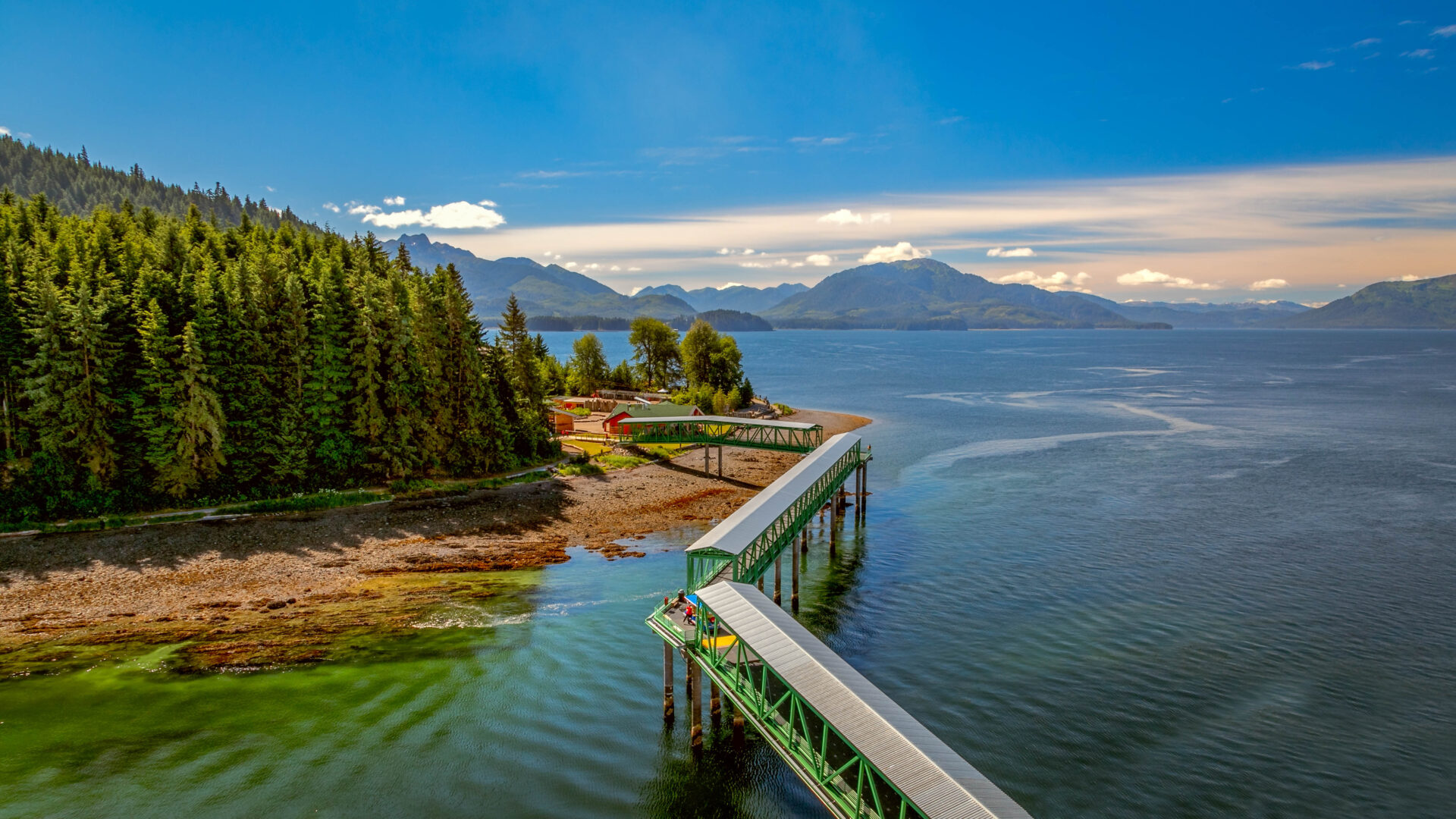 Icy Strait Point auf der Insel Chichagof in Alaska