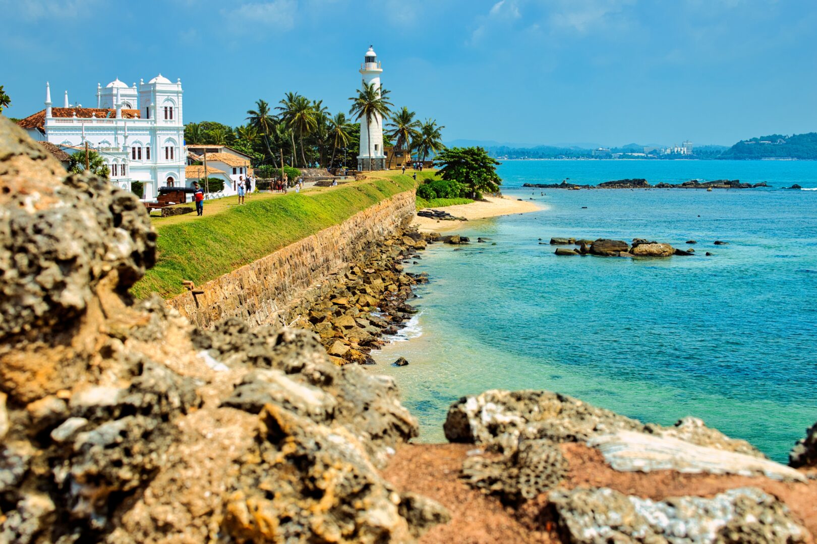 Leuchtturm von Point Utrecht in Galle, Sri Lanka