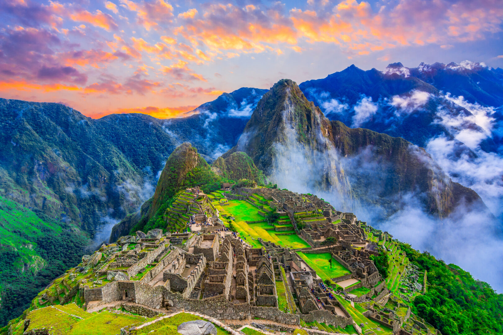 Die Stadt Machu Picchu in Peru