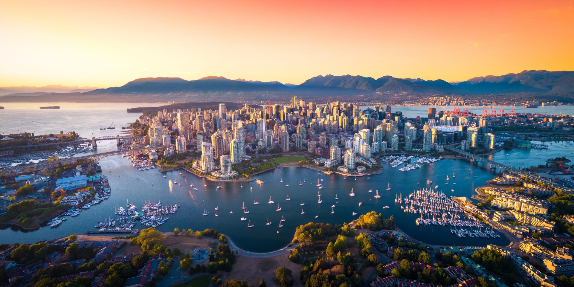 Blick auf Vancouver, Westkanada