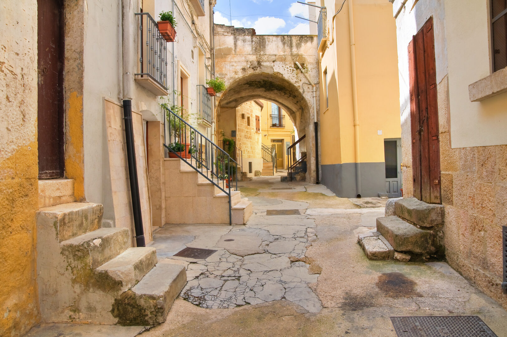 Gasse in Altamura, Apulien, Italien