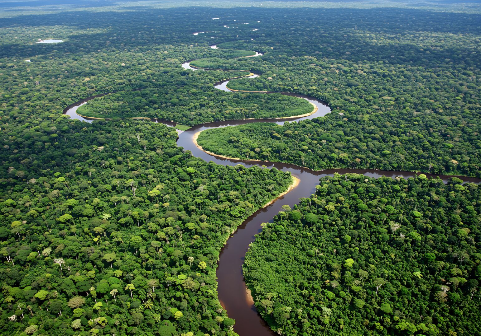Ein Fluss im Herzen des Amazonas-Regenwaldes, Brasilien