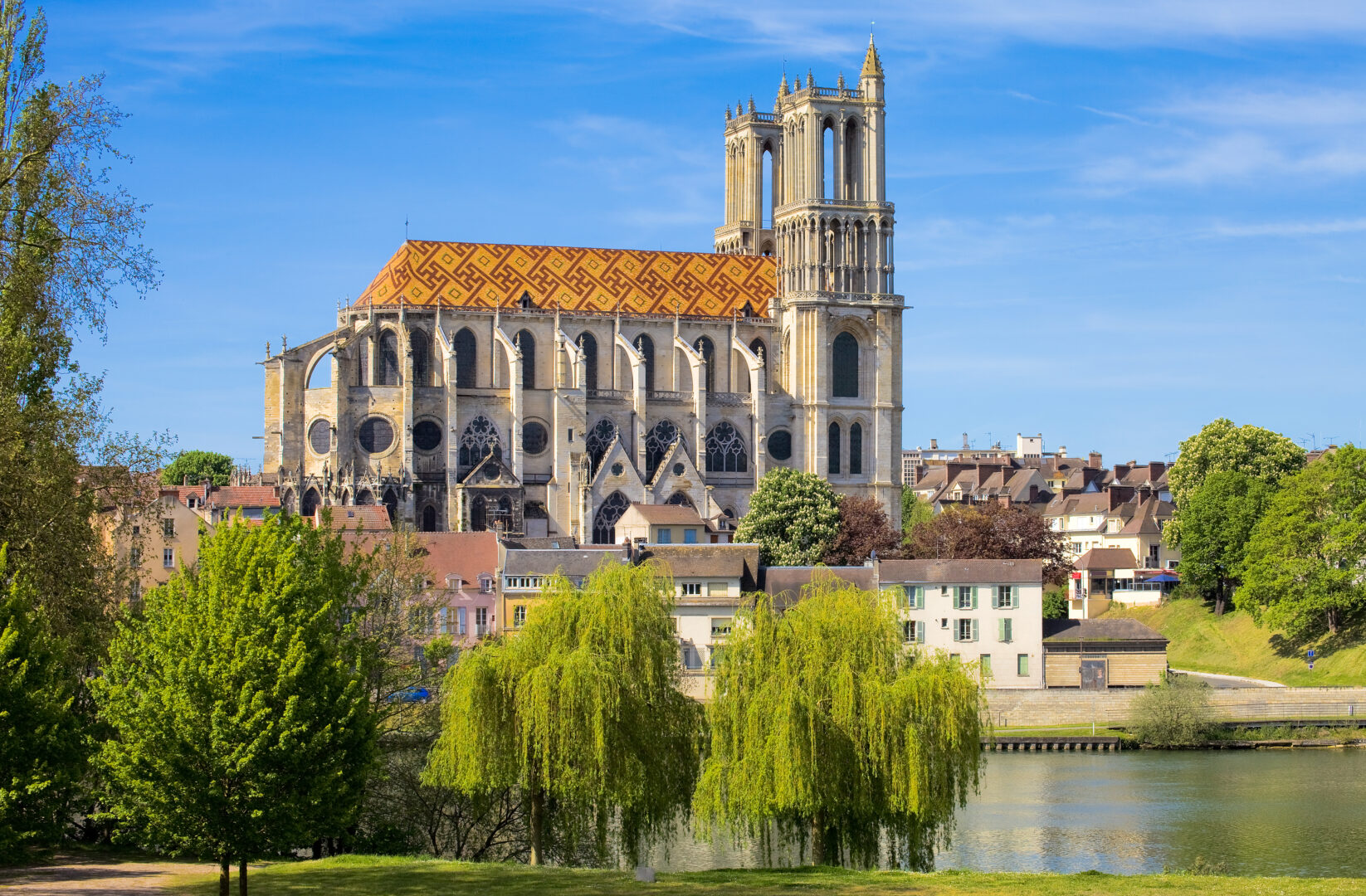 Stiftskirche Notre-Dame, Mantes-la-Jolie, Yvelines, Frankreich